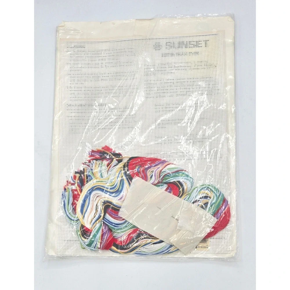 Vintage Sunset Santa Shapes Cross‎ Stitch Ornament Kit